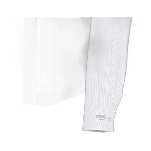 Fendi Long Sleeved V-Neck Striped Shirt