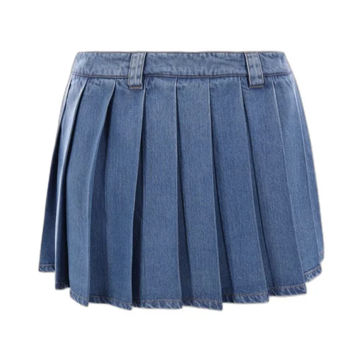Miu Miu Low-Rise Pleated Skirt