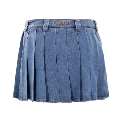 Miu Miu Low-Rise Pleated Skirt