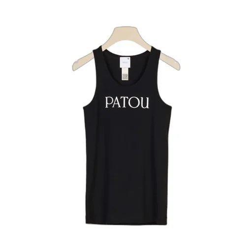 Patou Logo Printed Sleeveless Tank Top
