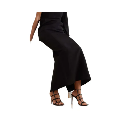 Square-Headed High-Heeled Sandals