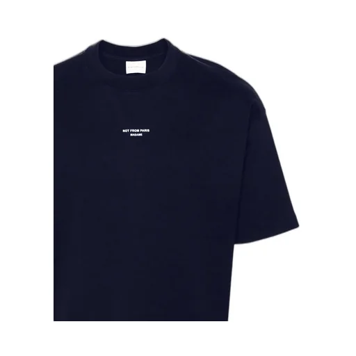 DrÔLe De Monsieur Slogan Printed Crewneck T-Shirt