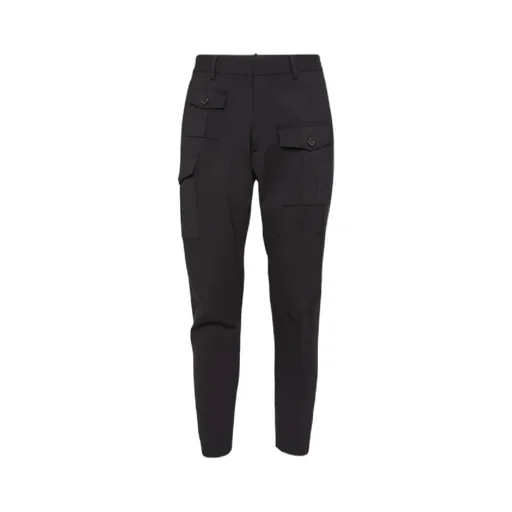Dsquared2 Mid-Rise Tapered Cargo Trousers