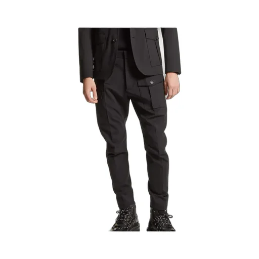 Dsquared2 Mid-Rise Tapered Cargo Trousers