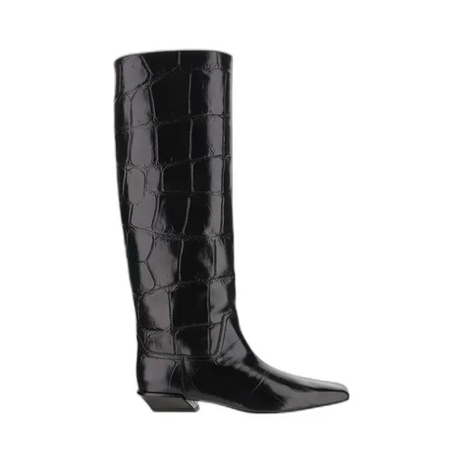 Paris Texas Bettina Embossed Knee-High Boots