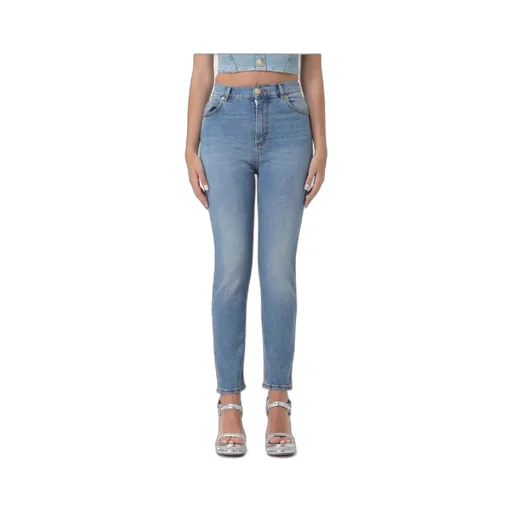 Logo-Patch Tapered Jeans
