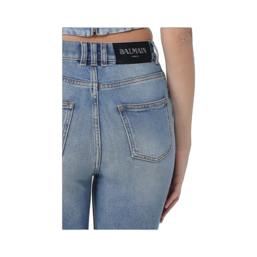 Logo-Patch Tapered Jeans