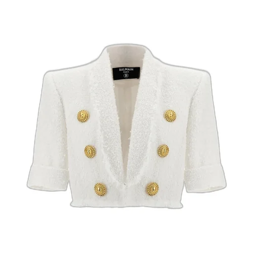 Balmain Tweed Cropped Jacket