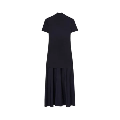 Jil Sander High-Neck Midi Dress