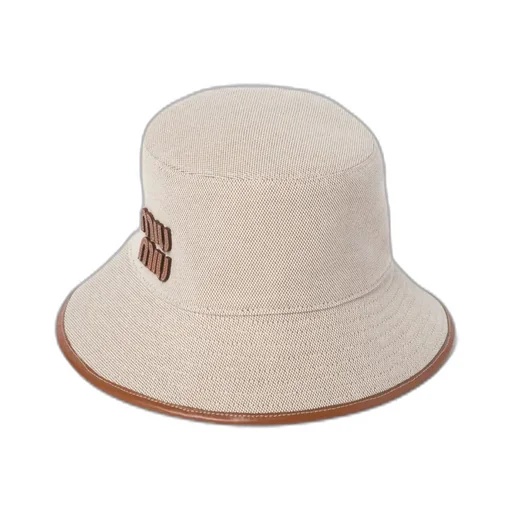 Miu Miu Logo-Patch Bucket Hat