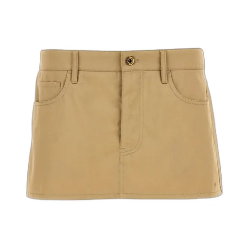 Miu Miu Logo-Detailed Mini Skirt