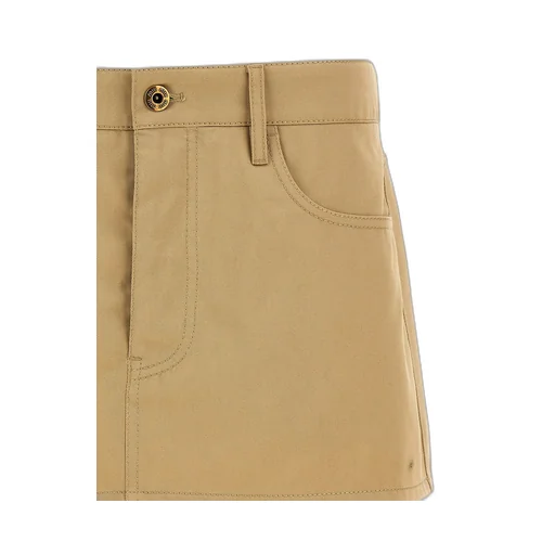 Miu Miu Logo-Detailed Mini Skirt