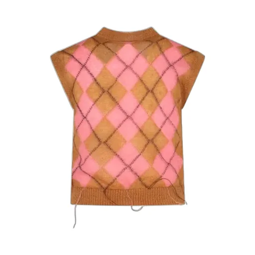Marni Geometric Patterned Knitted Vest