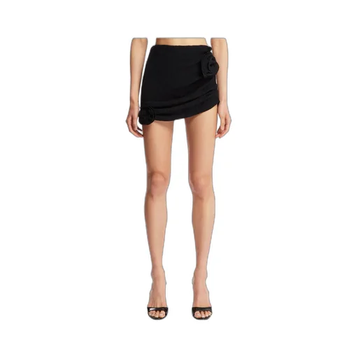 Magda Butrym Crepe Rose Mini Skirt