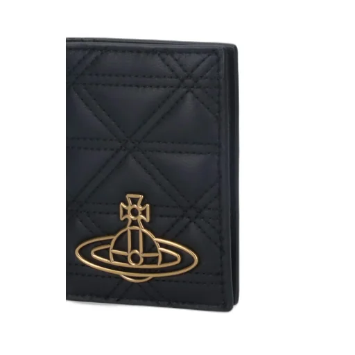 Vivienne Westwood Orb Plaque Quilted Bi-Fold Wallet