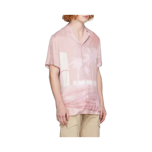 Balmain Palm Printed Short-Sleeve Shirt