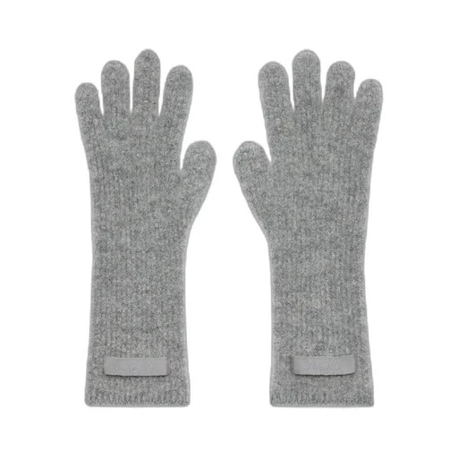 Jacquemus Logo Patch Ribbed Gloves
