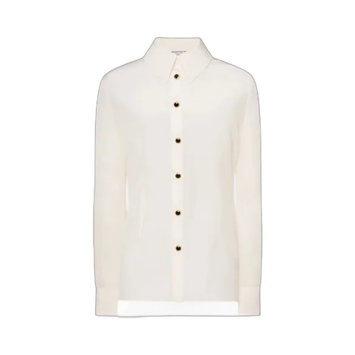 Jewelry-Buttons Silk Shirt