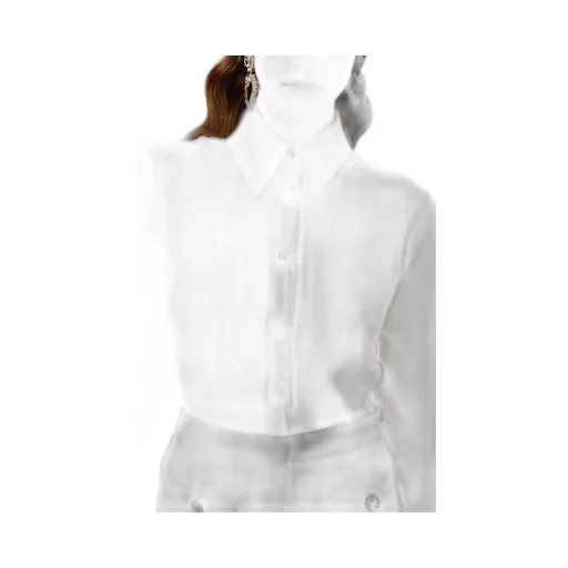 Jewelry-Buttons Silk Shirt