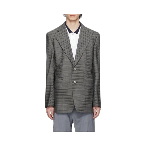 Striped Lapel Blazer