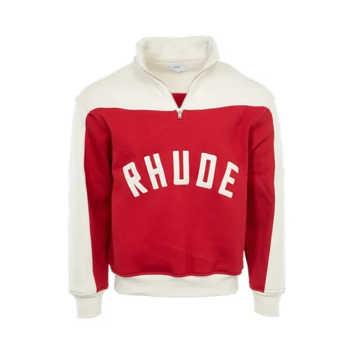 Contrast Varsity Cotton Sweatshirt