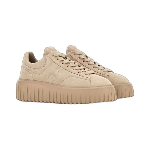 Hogan H-Striped Lace-Up Sneakers