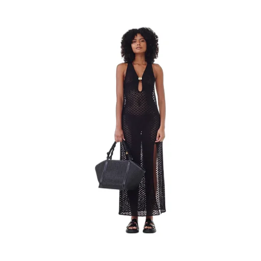 Ganni Openwork Dress