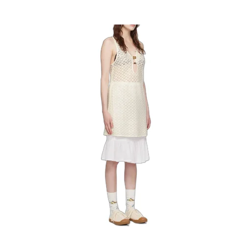 Ganni Openwork Dress