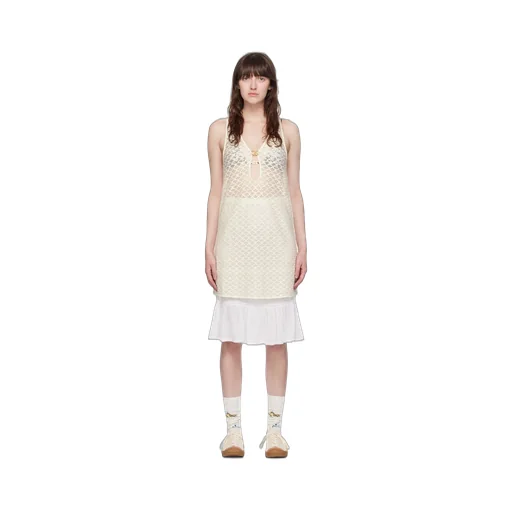 Ganni Openwork Dress