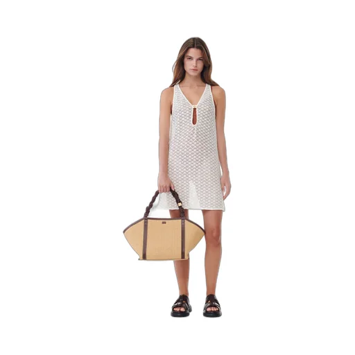 Ganni Openwork Dress