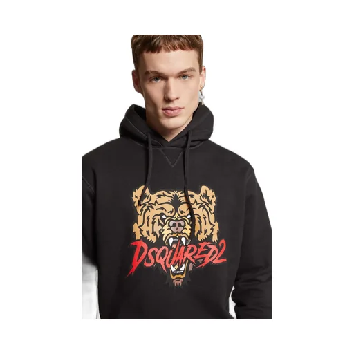Dsquared2 Logo Printed Drawstring Hoodie