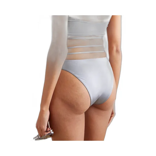 Faux Pearl Trimmed Bikini Briefs