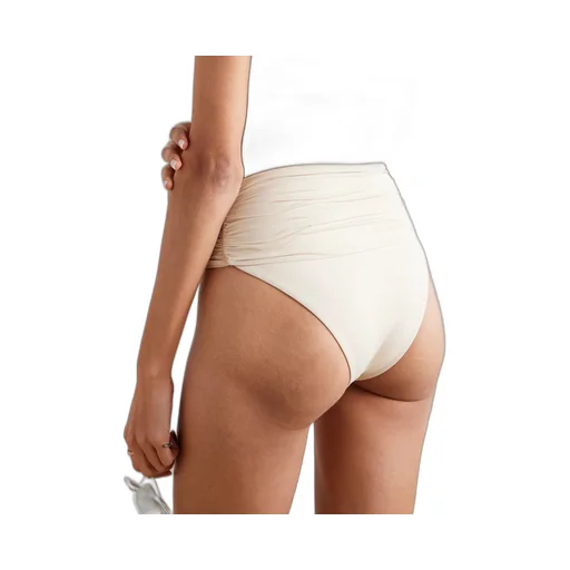 Twisted Front Pleated Bikini Briefs