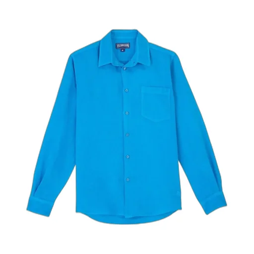 Logo-Embroidered Linen Shirt