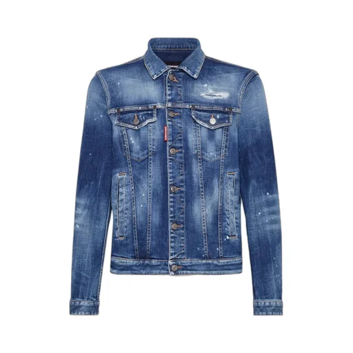 Dsquared2 Distressed Denim Jacket