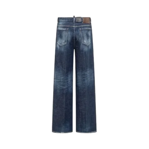 Dsquared2 Distressed Wide-Leg Jeans