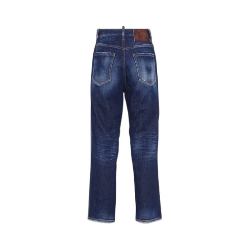 Dsquared2 Logo-Patch Distressed Jeans