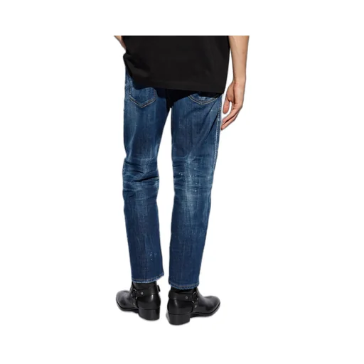 Dsquared2 Distressed Straight-Leg Jeans