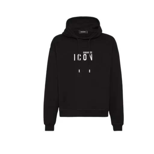 Dsquared2 Icon Logo Printed Drawstring Hoodie