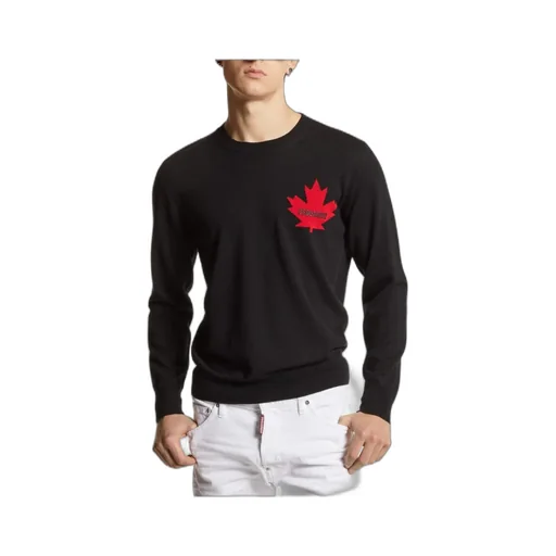 Dsquared2 Logo Detailed Sleeved Sweater