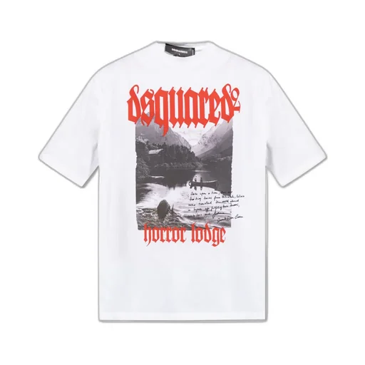 Dsquared2 Graphic Printed Crewneck T-Shirt