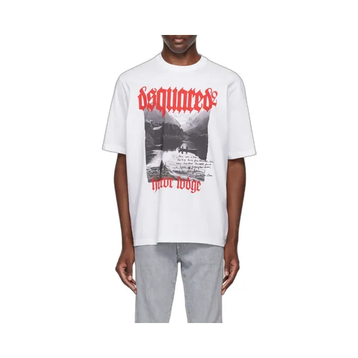 Dsquared2 Graphic Printed Crewneck T-Shirt