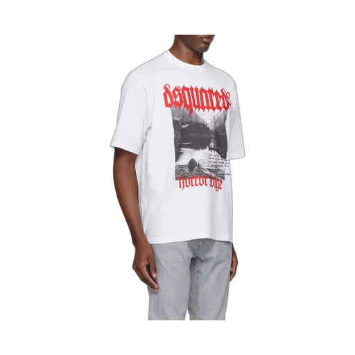 Dsquared2 Graphic Printed Crewneck T-Shirt