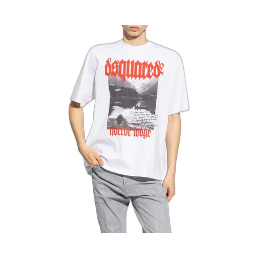 Dsquared2 Graphic Printed Crewneck T-Shirt