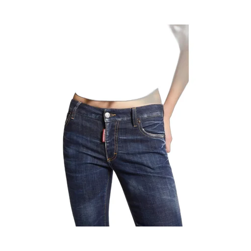Dsquared2 Dark Clean Washed Medium-Waist Flare Jeans