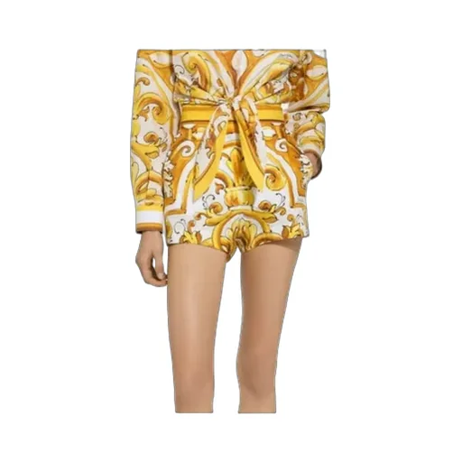Dolce & Gabbana Majolica-Printed Poplin Shorts