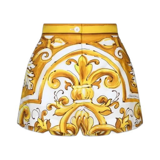Dolce & Gabbana Majolica-Printed Poplin Shorts