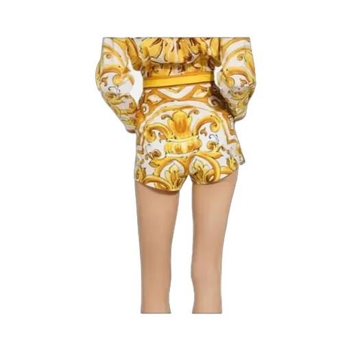 Dolce & Gabbana Majolica-Printed Poplin Shorts
