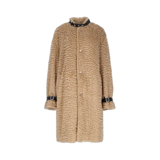Jil Sander Detachable Leather Neck Strap Calf-Length Coat