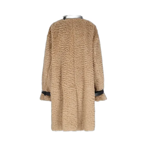 Jil Sander Detachable Leather Neck Strap Calf-Length Coat